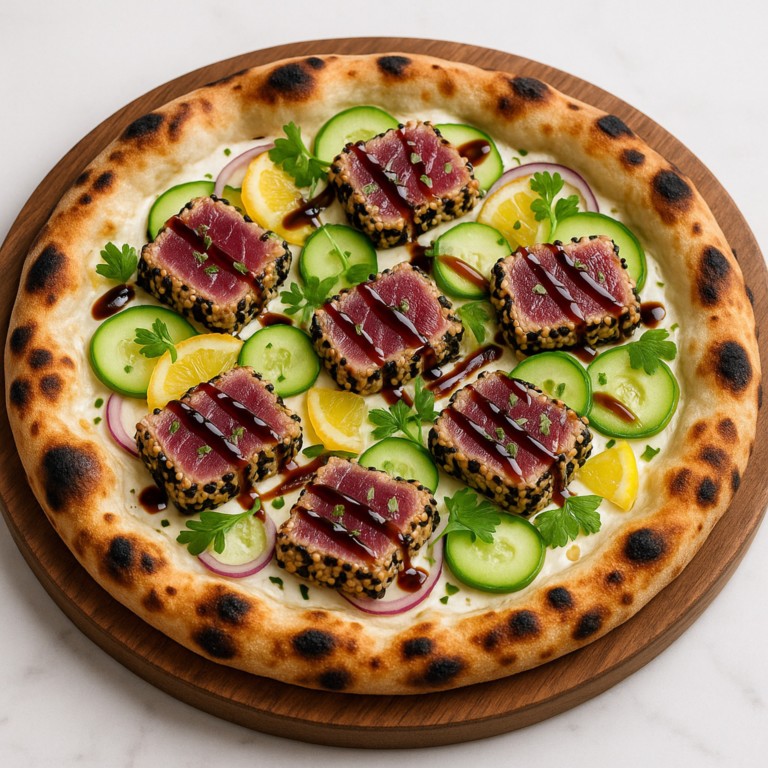 Pizza Tataki de thon