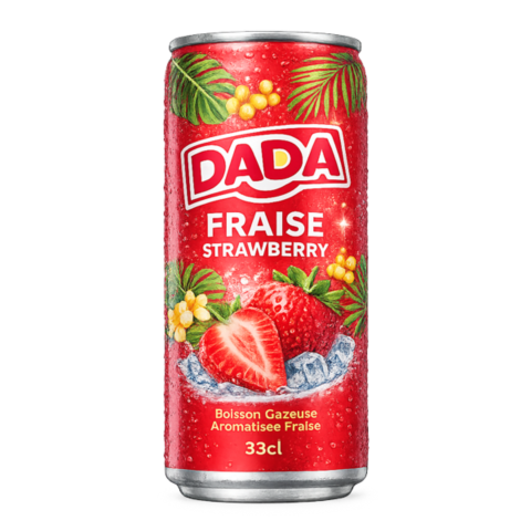 Canette Dada Fraise 33 cl boisson fraise livraison Lutterbach Pfastatt Richwiller