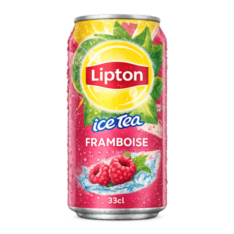 Canette Lipton Ice Tea Framboise 33 cl thé glacé livraison Lutterbach Pfastatt Richwiller
