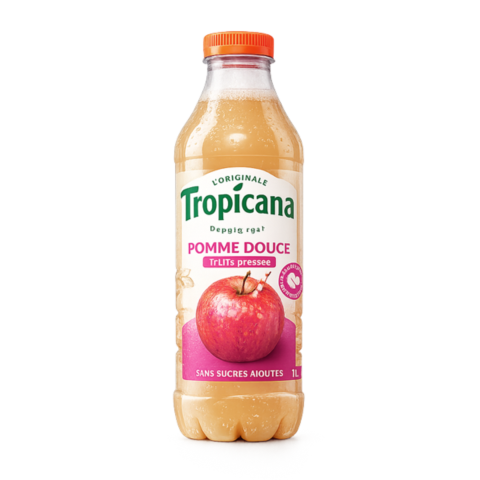 Bouteille Tropicana pomme fruits pressés 1 L livraison Lutterbach Pfastatt Richwiller