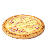 Pizza Soleil Noir – thon, anchois, olives noires et câpres – livraison Miamza Lutterbach, Pfastatt, Richwiller.