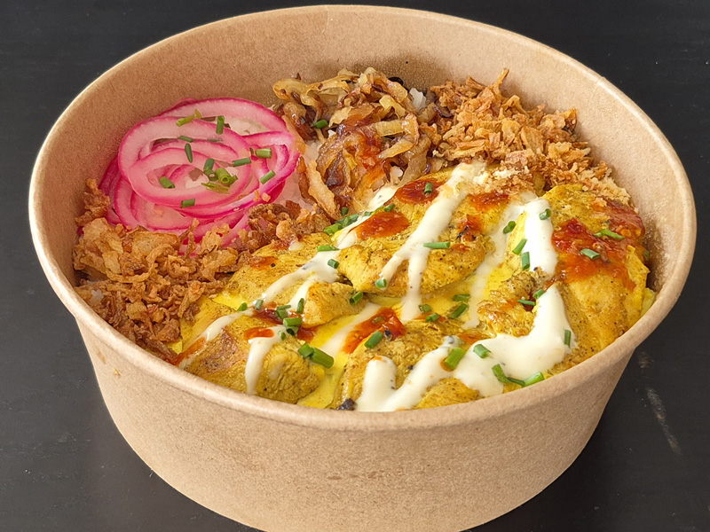 Le Crousty Volaille Safranné, poulet rôti et sauce au safran