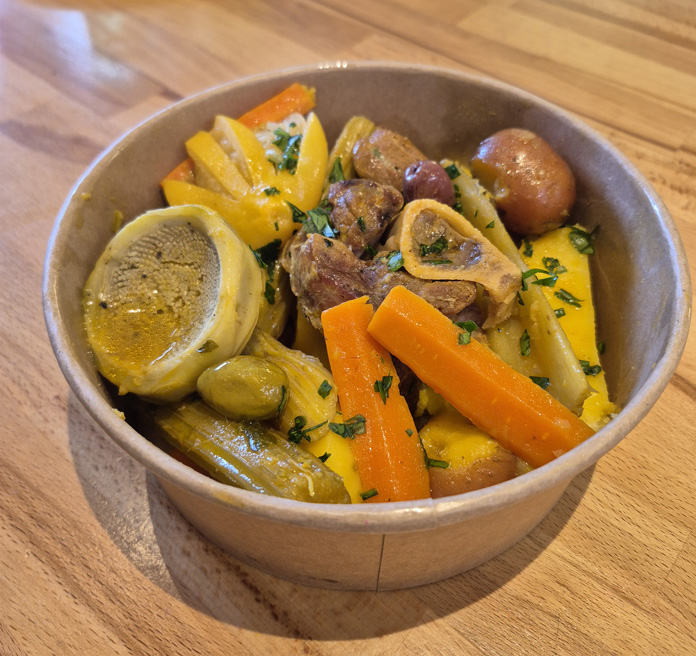 Le Grand Mijoté du Jardin, veau braisé et légumes selon le marché du jour